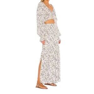 Free People Secret Garden Maxi Skirt NWOT Large Boho Cottagecore Prairiecore